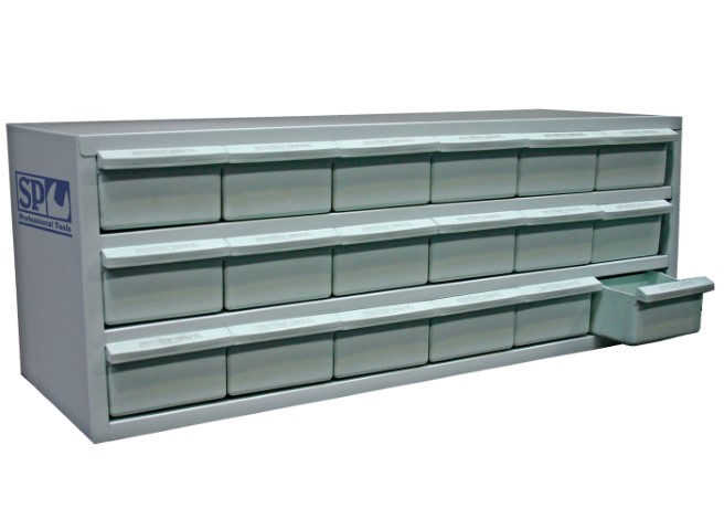 SP - STORAGE BOX 18 DRAWER 826 X 300 X 305